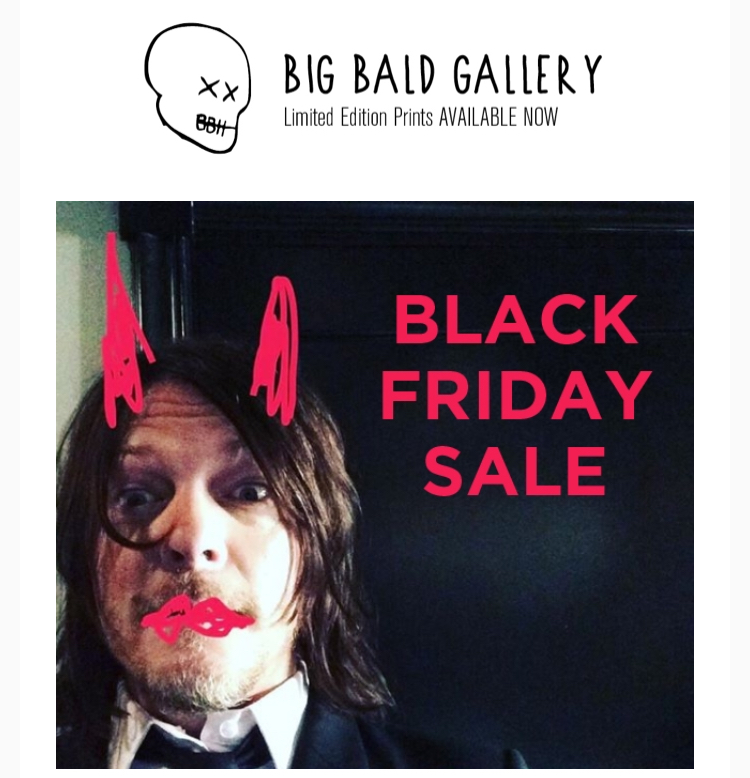 Big Bald Head】 Black FridayとArtについて。 ハゲ頭がセール中